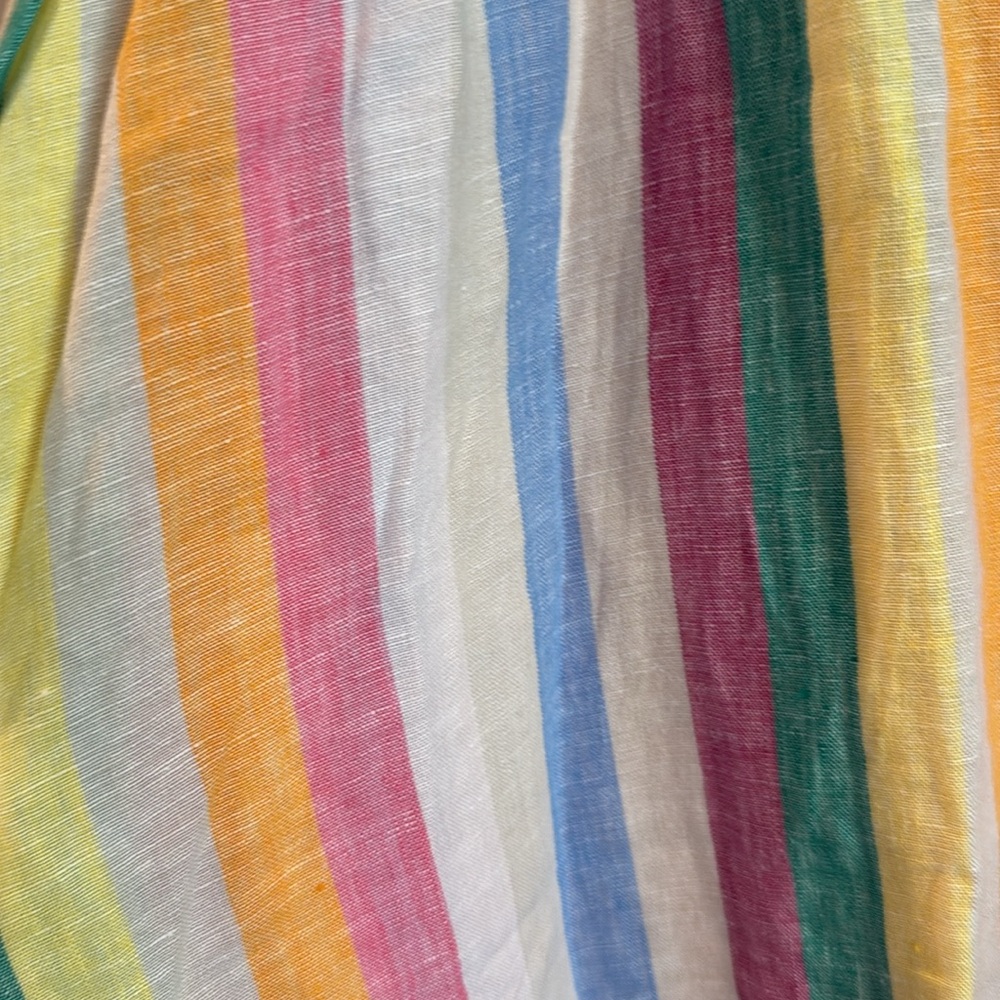 C&C California | Rainbow Striped Linen Dress - Picture 5 of 10